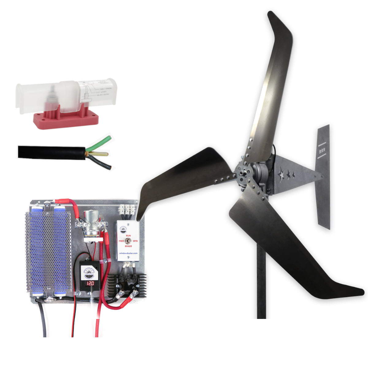 1600 Watt | Freedom™ Wind Turbine Kit for Lead Acid Batteries