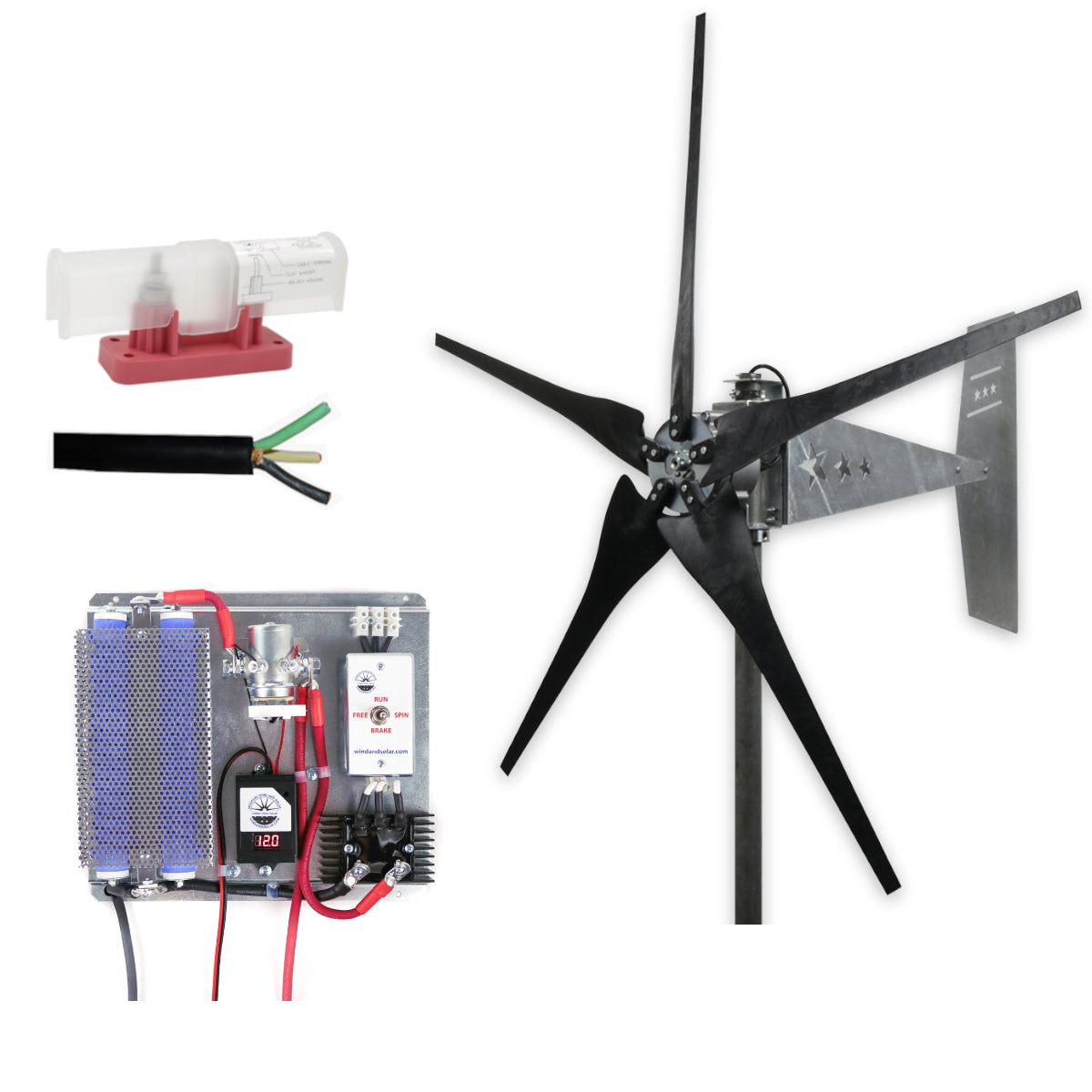 1600 Watt | Freedom™ Wind Turbine Kit for Lead Acid Batteries