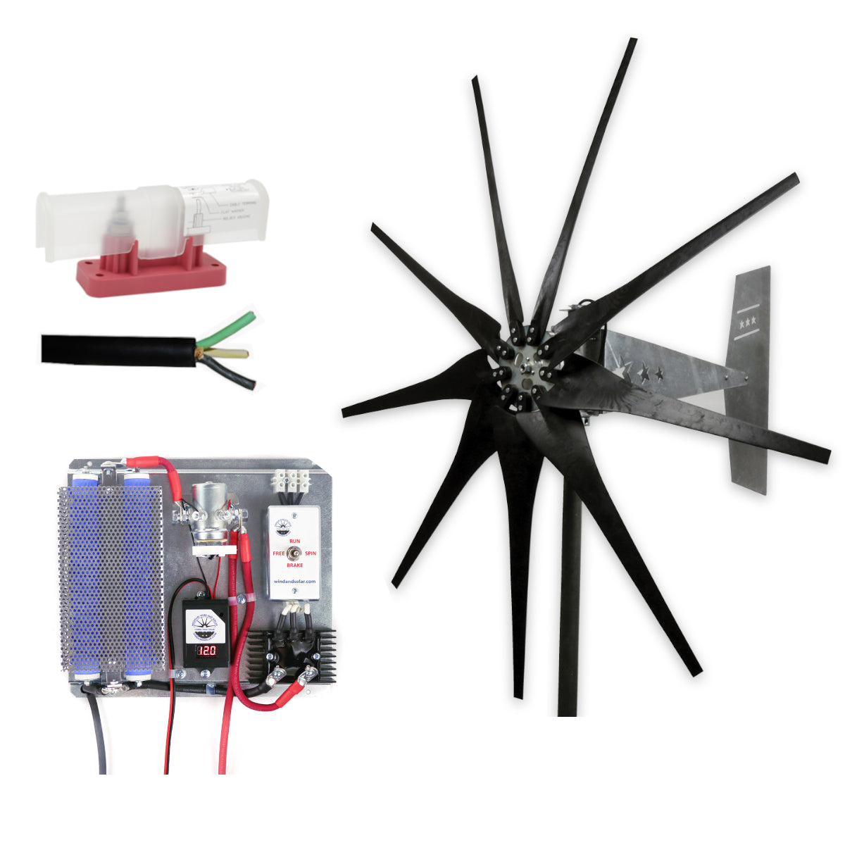 1600 Watt | Freedom™ Wind Turbine Kit for Lead Acid Batteries