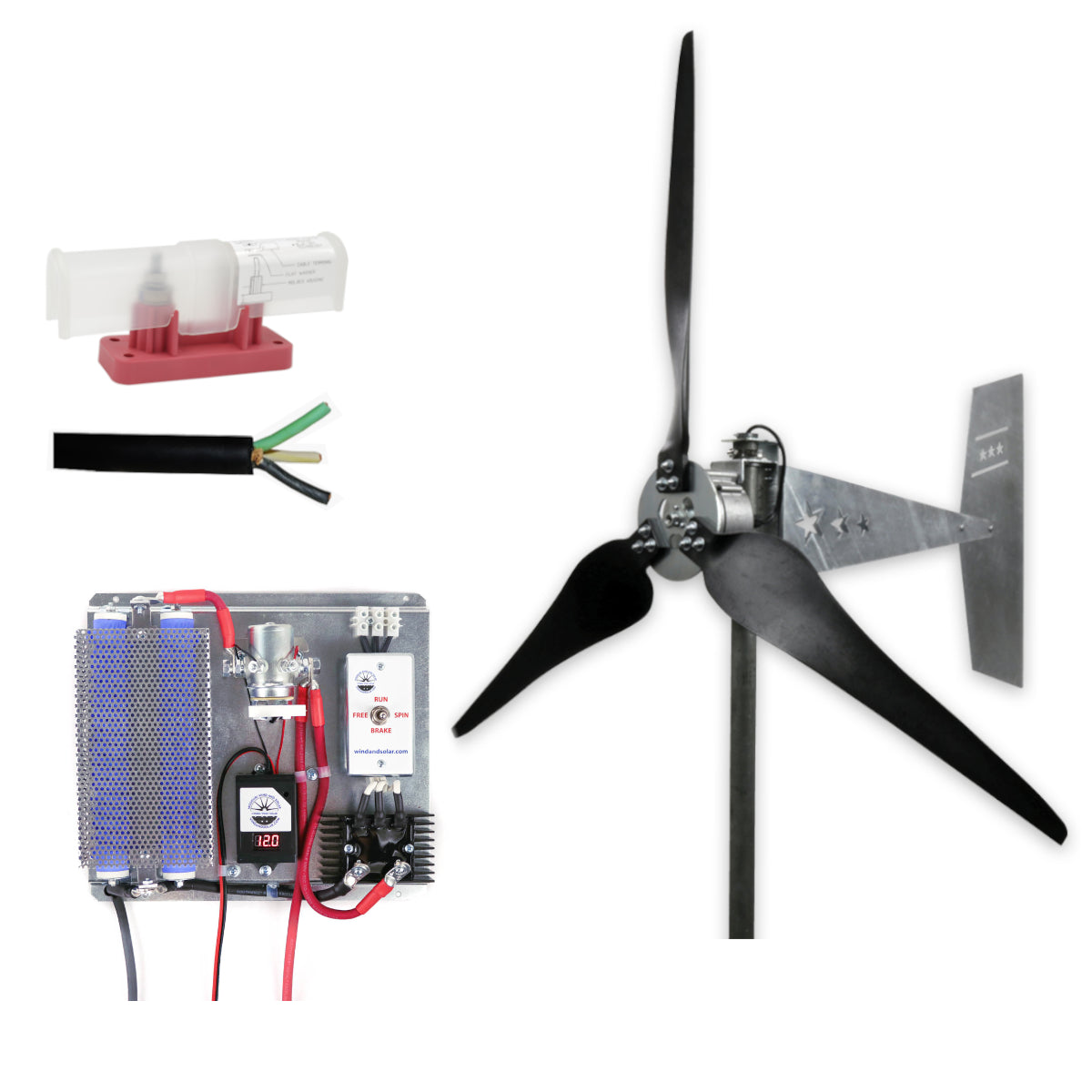 1600 Watt | Freedom™ Wind Turbine Kit for Lead Acid Batteries