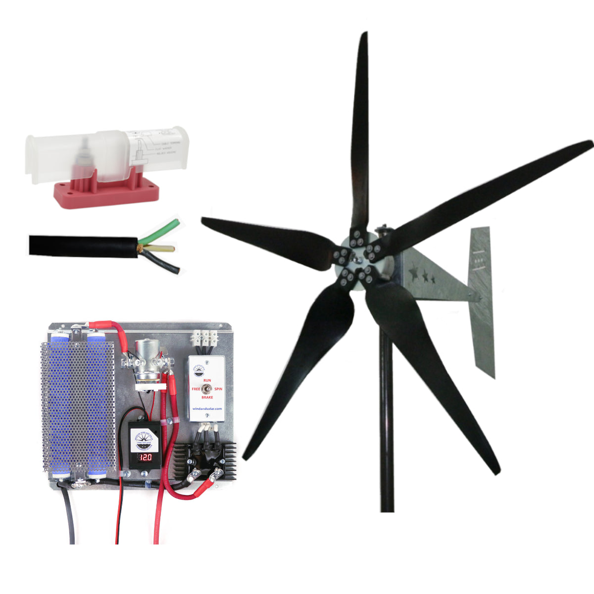 1600 Watt | Freedom™ Wind Turbine Kit for Lead Acid Batteries