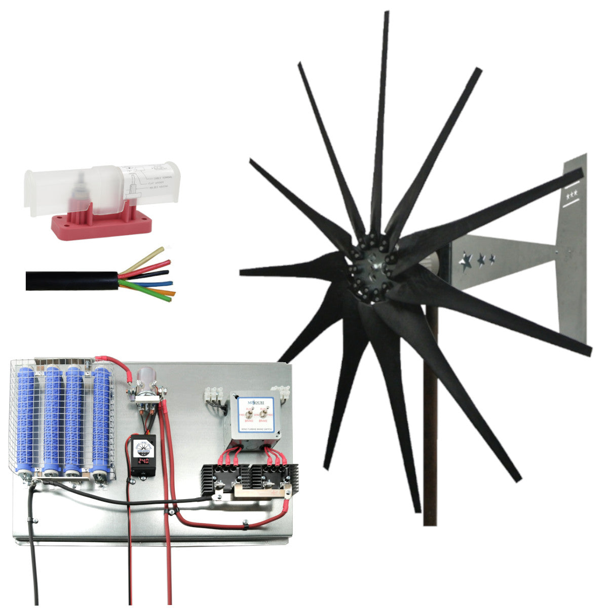 2000 Watt | Freedom™ Basic Wind Turbine Kit for Lead Acid Batteries