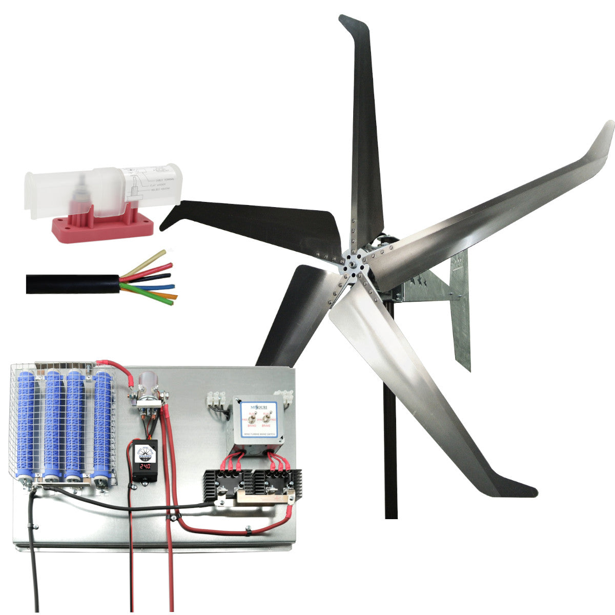 2000 Watt | Freedom™ Basic Wind Turbine Kit for Lead Acid Batteries
