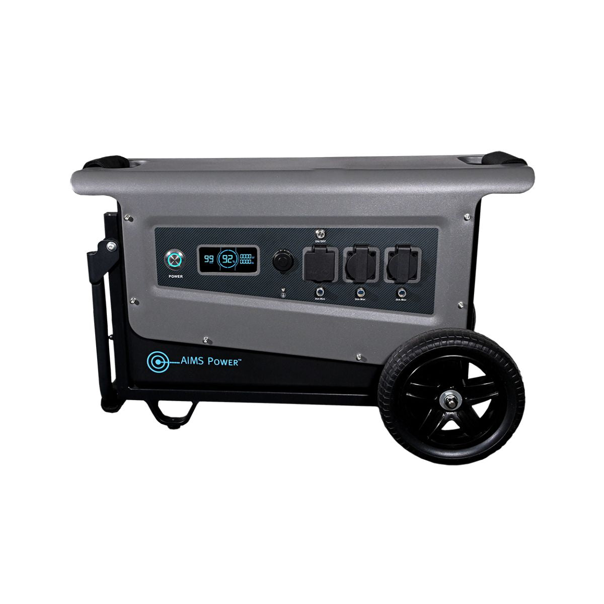 Portable Solar Generator 5.04 kWh 33 Amp Output Lithium Battery | Solar & Grid Inputs with Free Solar Panel