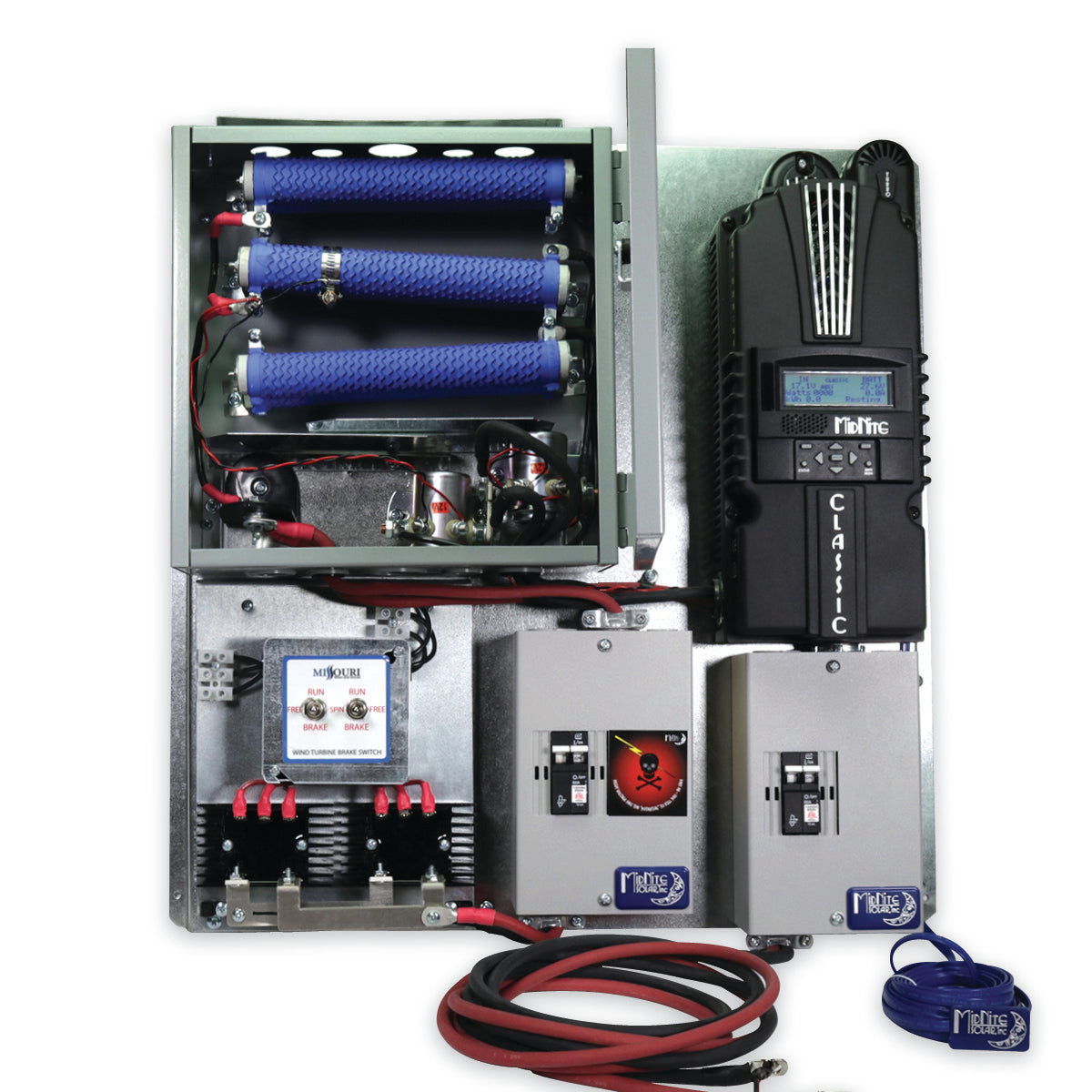 Pre-wired MidNite Solar Classic 250 MPPT All-In-One Charge Controller Board with VRD for Wind