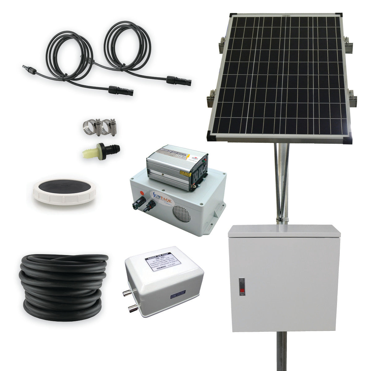 Solar Powered Stock Tank Deicing and Aeration Kit