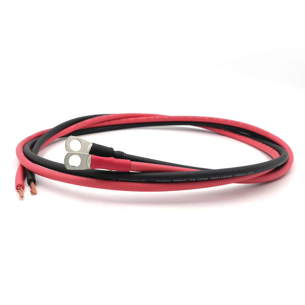 10 AWG Charge Controller to Battery Connection Cables with Lug Terminals