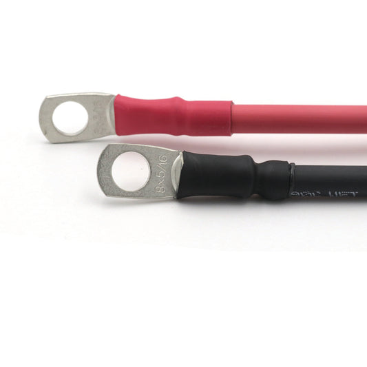 10 AWG Charge Controller to Battery Connection Cables with Lug Terminals