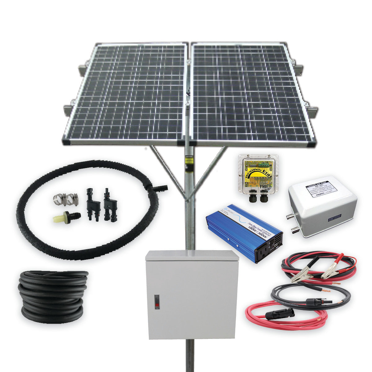 Solar Powered Stock Tank Deicing Kit (Battery Based)