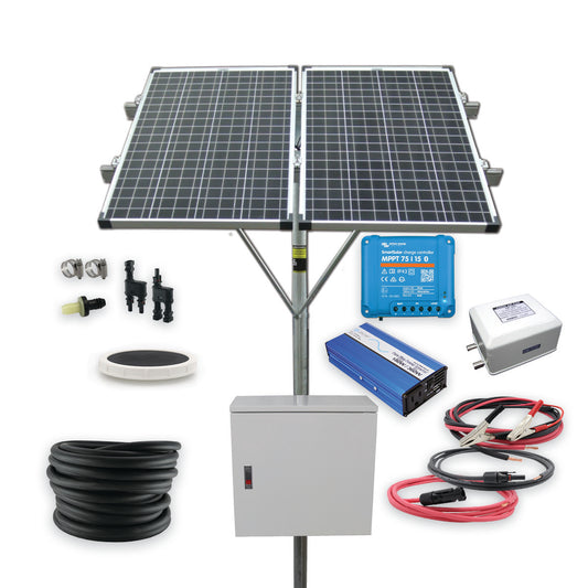 Solar Powered Stock Tank Deicing Kit (Battery Based)