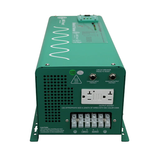 2500 Watt 12VDC 120 VAC Low Frequency Pure Sine Inverter Charger