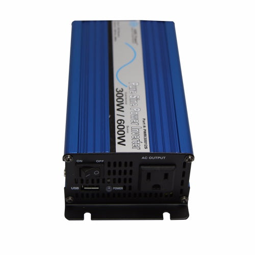 300 Watt 12VDC 120VAC Pure Sine Wave Power Inverter
