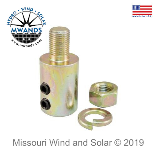 Wind Turbine Shaft Adapter - 5/8 inch x 17 mm