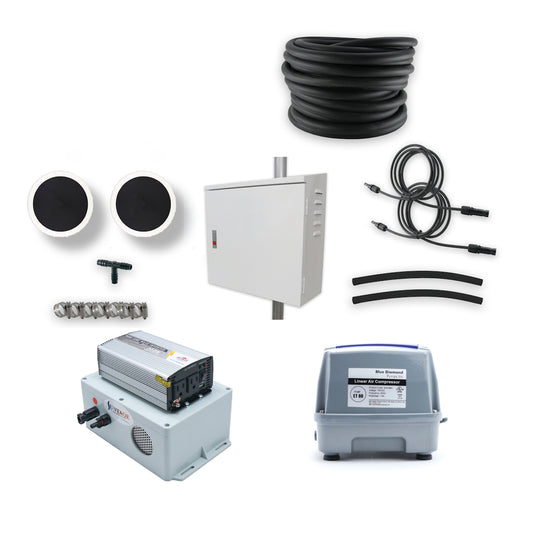 80L Solar Pond Aeration Kit with Suntaqe Inverter Charger