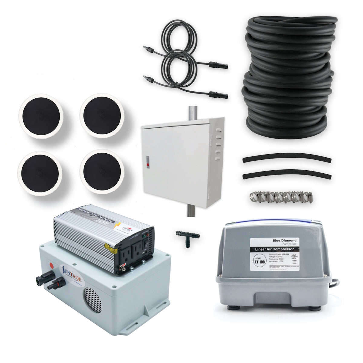 100L Pond Aeration Kit With Suntaqe Inverter Charger