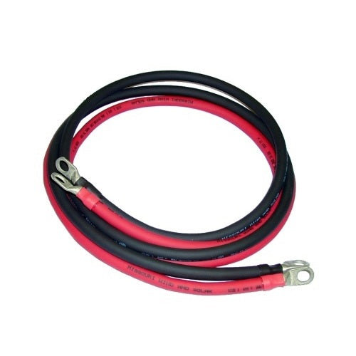 Inverter Cables with Professional Quality Terminal Ends #2 (Pair)