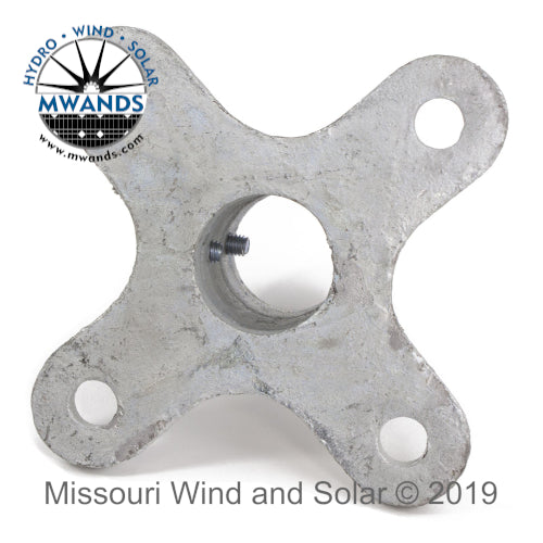 Wind Turbine Base with Set Screws