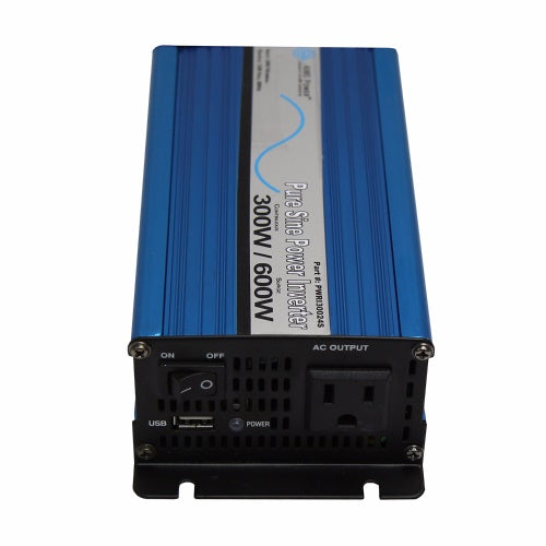 300 Watt 24VDC 120VAC Pure Sine Wave Power Inverter
