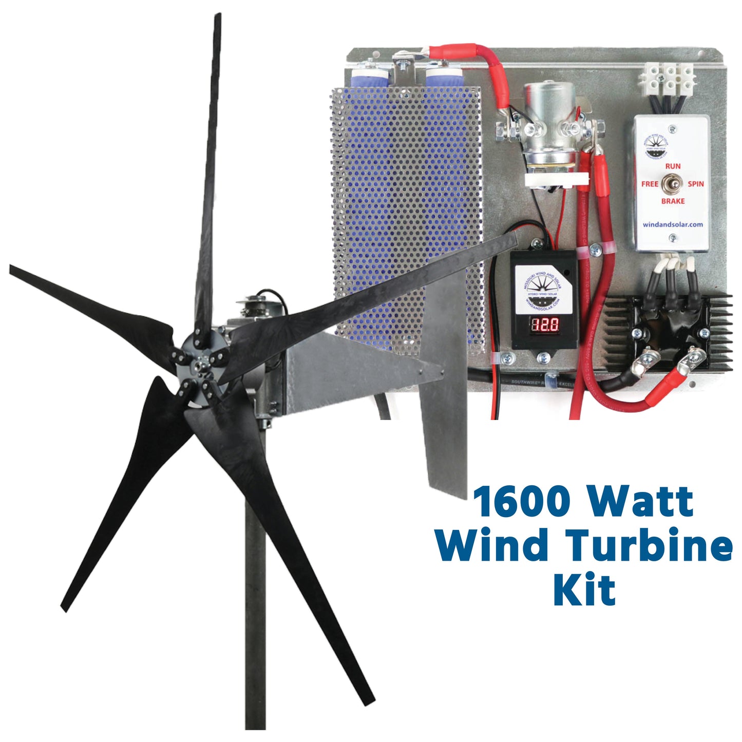 1600 Watt | Freedom™ Wind Turbine Kit for Lead Acid Batteries