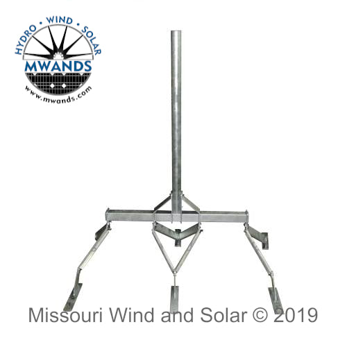 Adjustable Wind Turbine Roof Mount