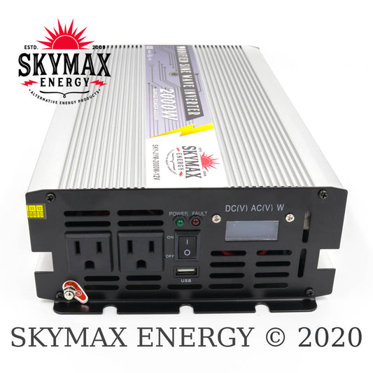 SkyMax Thunderbolt 12 Volt 2000 Watt Modified Sine Wave Inverter