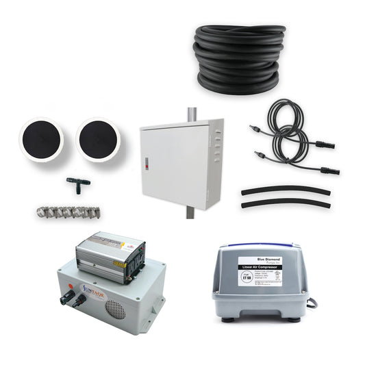 ET60 Pond Aeration Kit with Suntaqe and Side of Pole Box