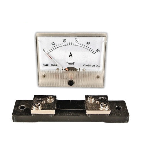 50 Amp Analog Style DC Meter with Shunt