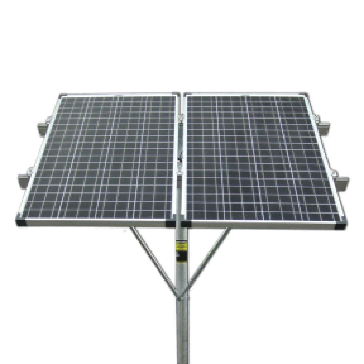 Double 100 Watt Solar Panel Top Of Pole Mounting Rack