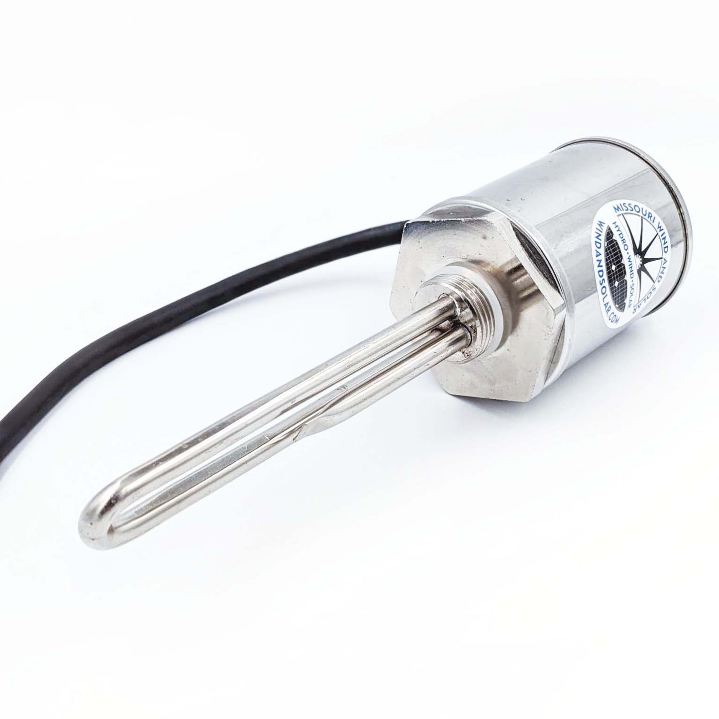 12 Volt 200 Watt Submersible DC Water Heating Element with Adjustable Thermostat
