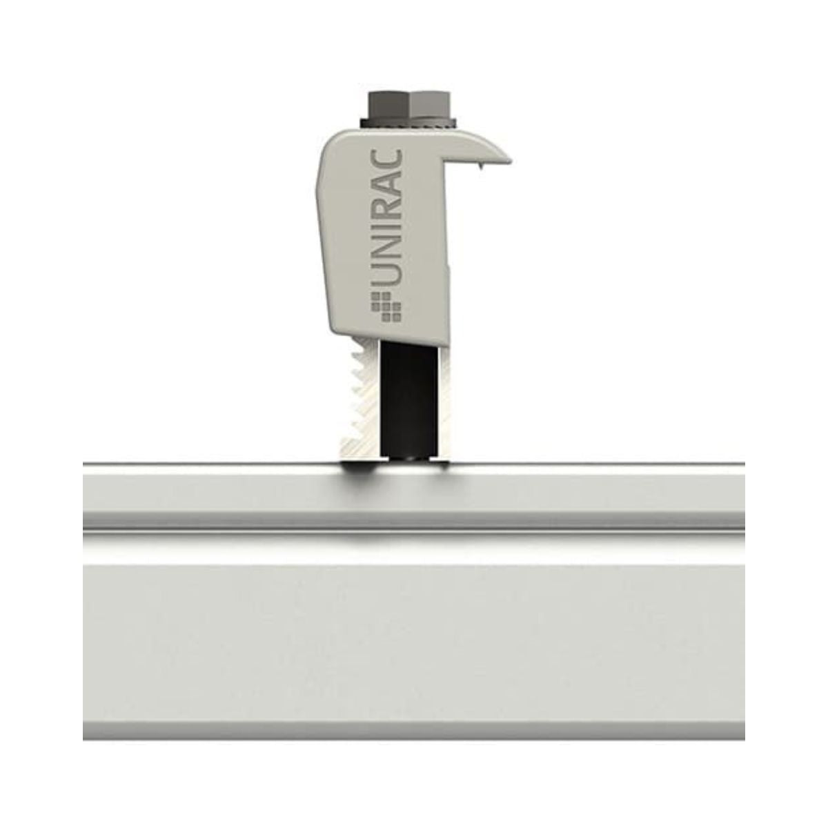thumbnail image 2 of Lot Of 4 UniRac Solar Mid Clamps - Universal 24-47mm, .94-1.85, Dark, Model 302045D 2 of 5