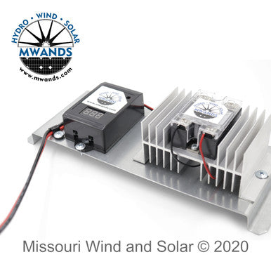100 Amp Solid State Charge Controller with Digital LED Volt Meter for Solar Panels