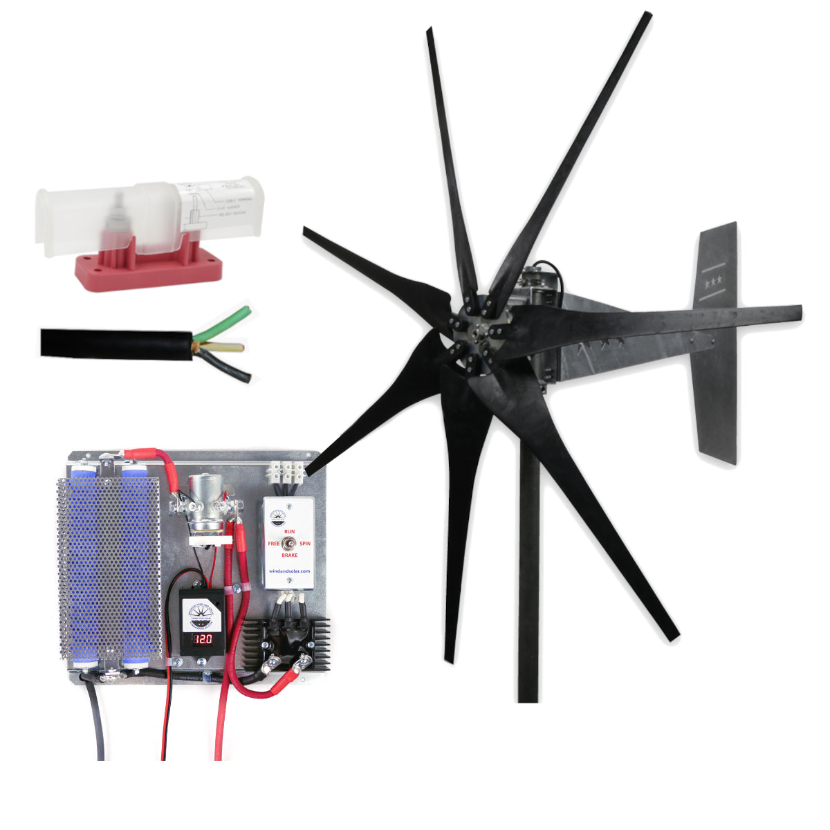Windページです 1600 Watt | Freedom™ Wind Turbine Kit for Lead Acid Batteries