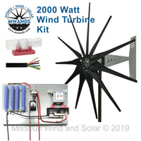 2000 Watt | Freedom™ Basic Wind Turbine Kit for Lead Acid Batteries