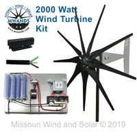 2000 Watt | Freedom™ Basic Wind Turbine Kit for Lead Acid Batteries