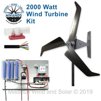 2000 Watt | Freedom™ Basic Wind Turbine Kit for Lead Acid Batteries