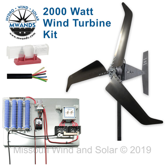2000 Watt | Freedom™ Basic Wind Turbine Kit for Lead Acid Batteries