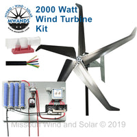 2000 Watt | Freedom™ Basic Wind Turbine Kit for Lead Acid Batteries