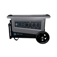 Aims Portable Solar Generator 3.1 kWh 30 Amp Output Lithium Battery | Solar & Grid Inputs with Free Solar Panel