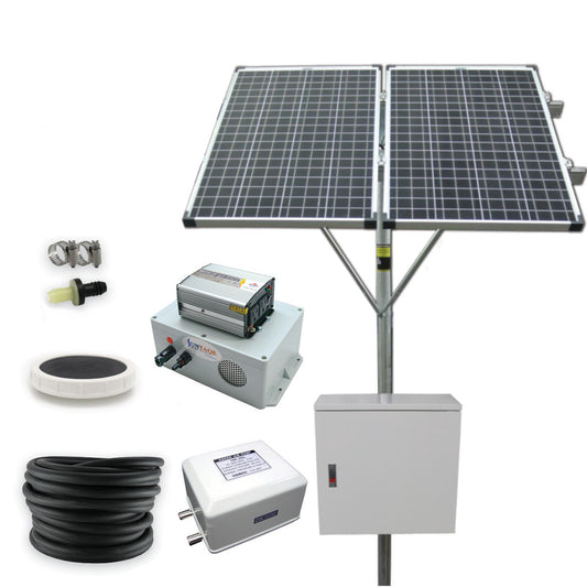 Solar Powered Stock Tank Deicing and Aeration Kit