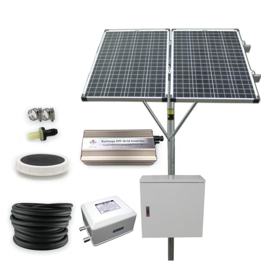 Solar Powered Stock Tank Deicing and Aeration Kit