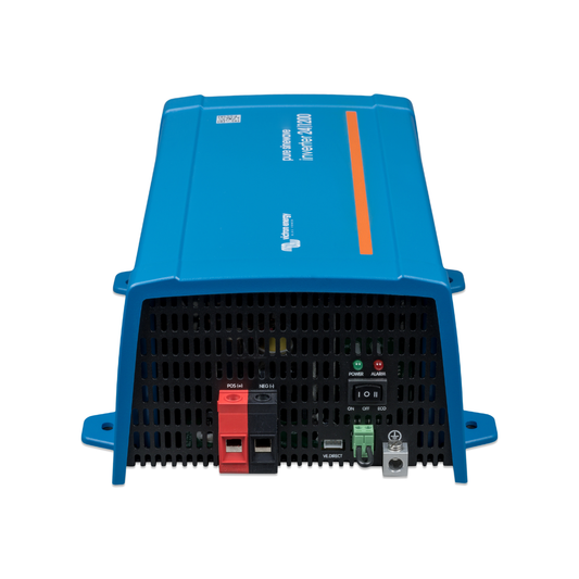 Victron Energy PIN242122510 blue pure sine wave inverter with positive and negative terminals