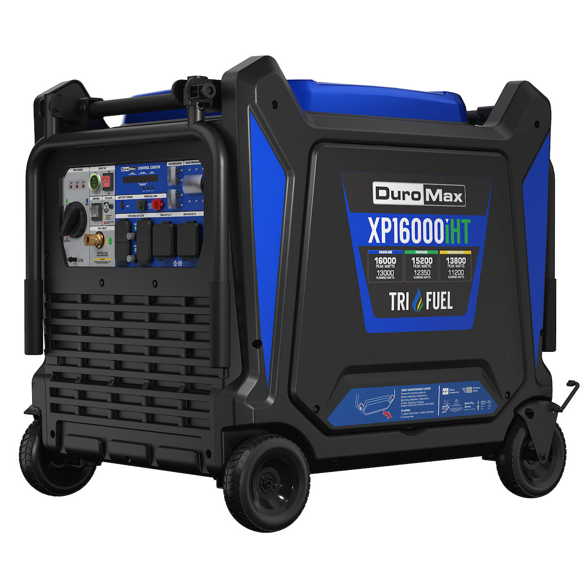 DuroMax 16000 Tri Fuel Watt Portable Pure Sine Inverter Generator