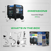 DuroMax 9500 Tri Fuel Watt Portable Pure Sine Inverter Generator