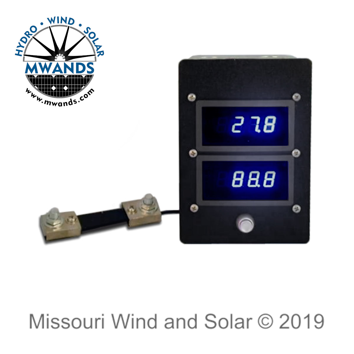 100 Volt 100 Amp Dual Panel Digital Meter - Display Model
