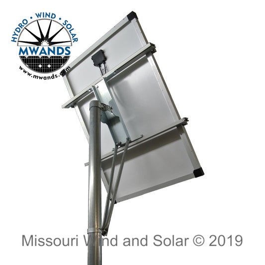 Single 100 Watt Solar Panel Top Of Pole Mounting Rack