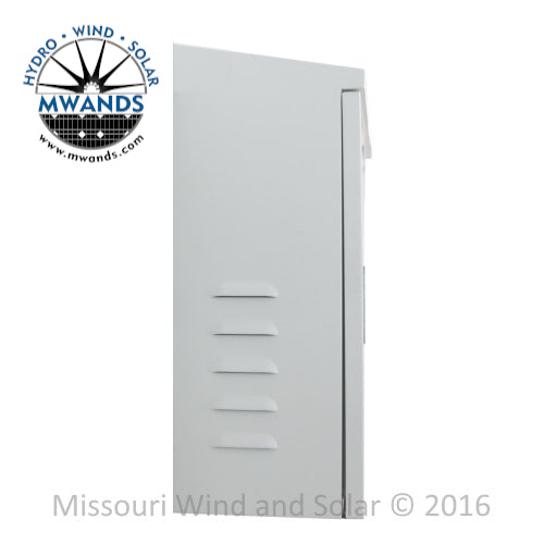 Vented Water Resistant Steel Enclosure with Push Button Latch