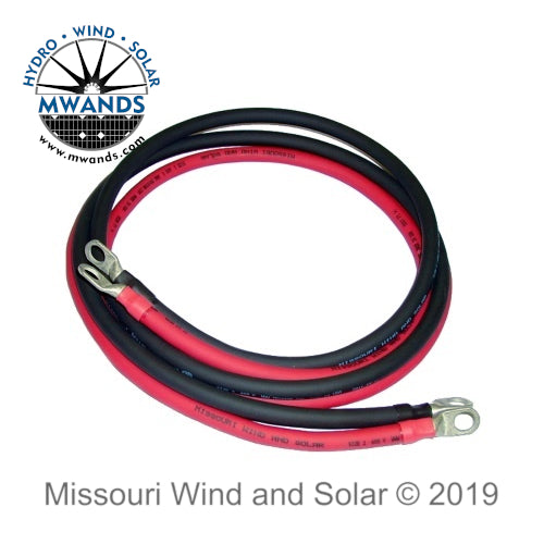 Inverter Cables with Professional Quality Terminal Ends 4/0 (Pair)