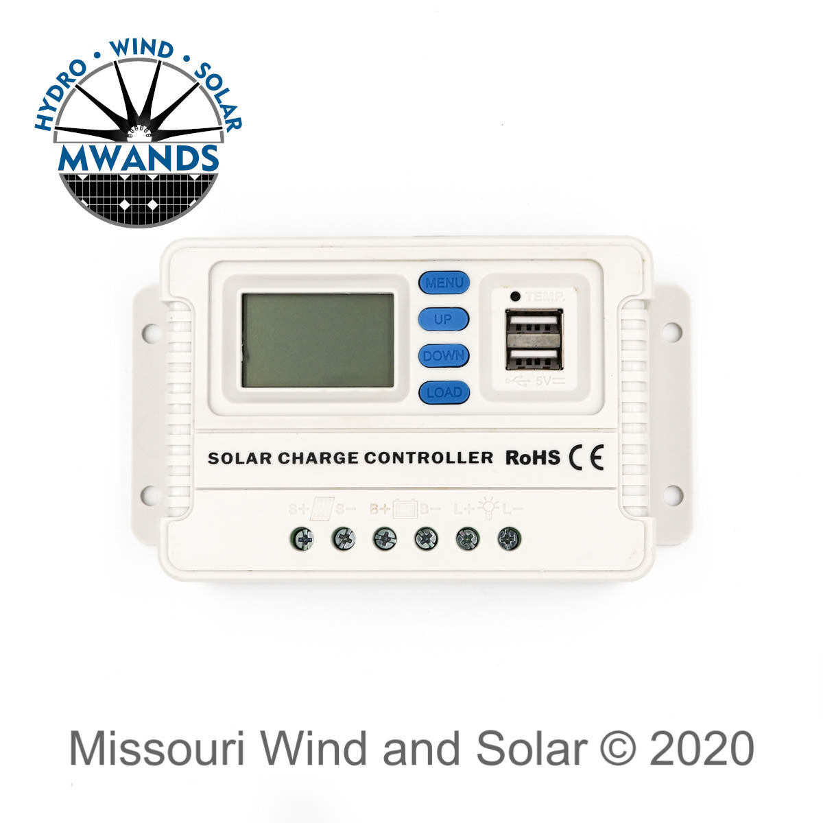 20 Amp PWM Solar Charge Controller With LCD Display