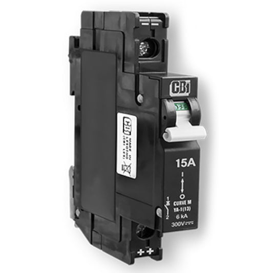 MidNite Solar 15 Amp 300VDC Din Rail Mount Breaker