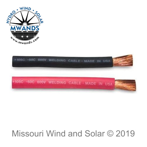 1 AWG Fine Stranded Flexible Welding Cable (by the foot)
